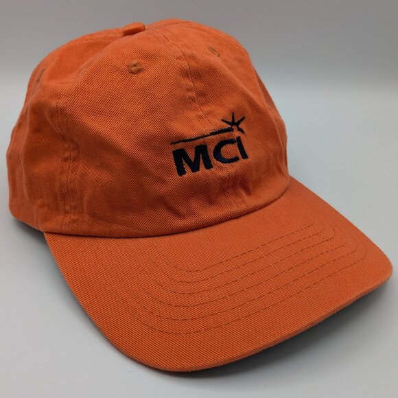 Rare Vintage MCI Orange Hat – Adjustable RCC Koozie Cap - Picture 1 of 8